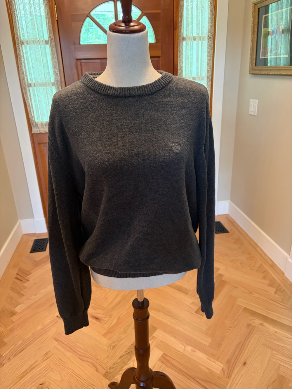 CHAPS Charcoal Crewneck Sweater Men’s Size Medium